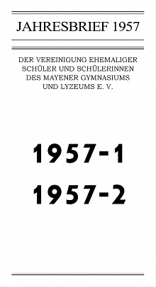 Jahresbrief 1957