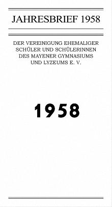 Jahresbrief 1958