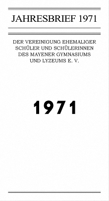 Jahresbrief 1971