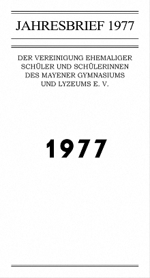 Jahresbrief 1977