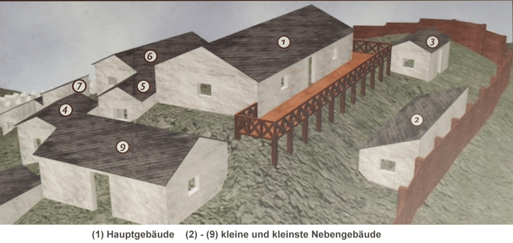 Wachstation mit Nebengebäuden auf dem Katzenberg