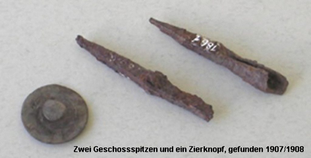 Geschossbolzen aus der spätrömischen Befestigung